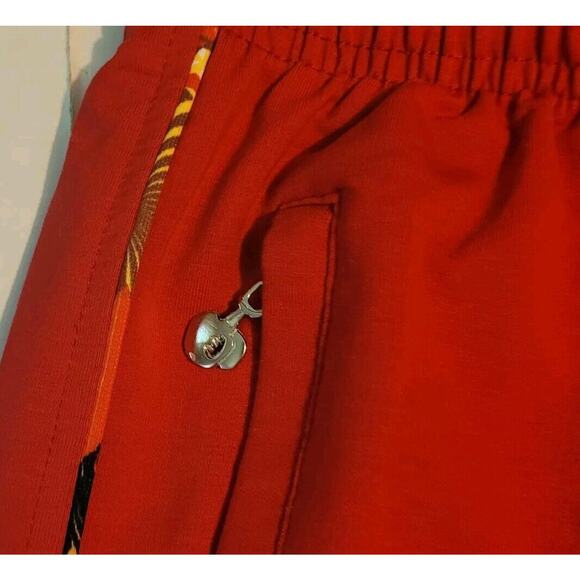 Bosco Sport Men's Athletic Pants Size Small Red Track Pants Drawstring - Picture 8 of 10